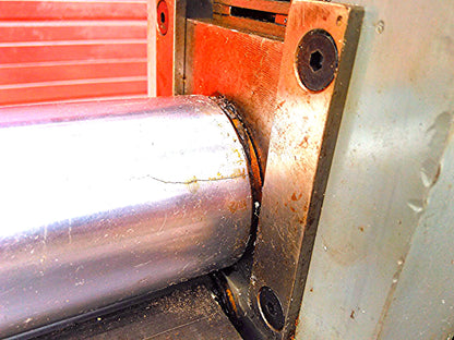 RARE 14" AB MANUFACTURING COLD ROLLING METAL TEMPER MILL EQUALIZER PRESS MACHINE