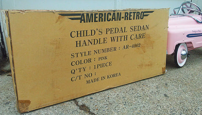 RETRO BRAND NEW MARY KAY PRETTY IN PINK Cosmetics Pink Colored Kids Pedal Car