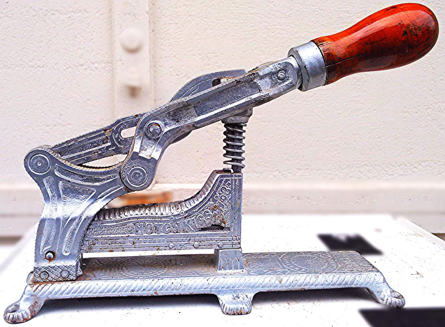 RARE VINTAGE HOTCHKISS NUMBER 03 VICTORIAN STAPLER late 1800 to early 1900's