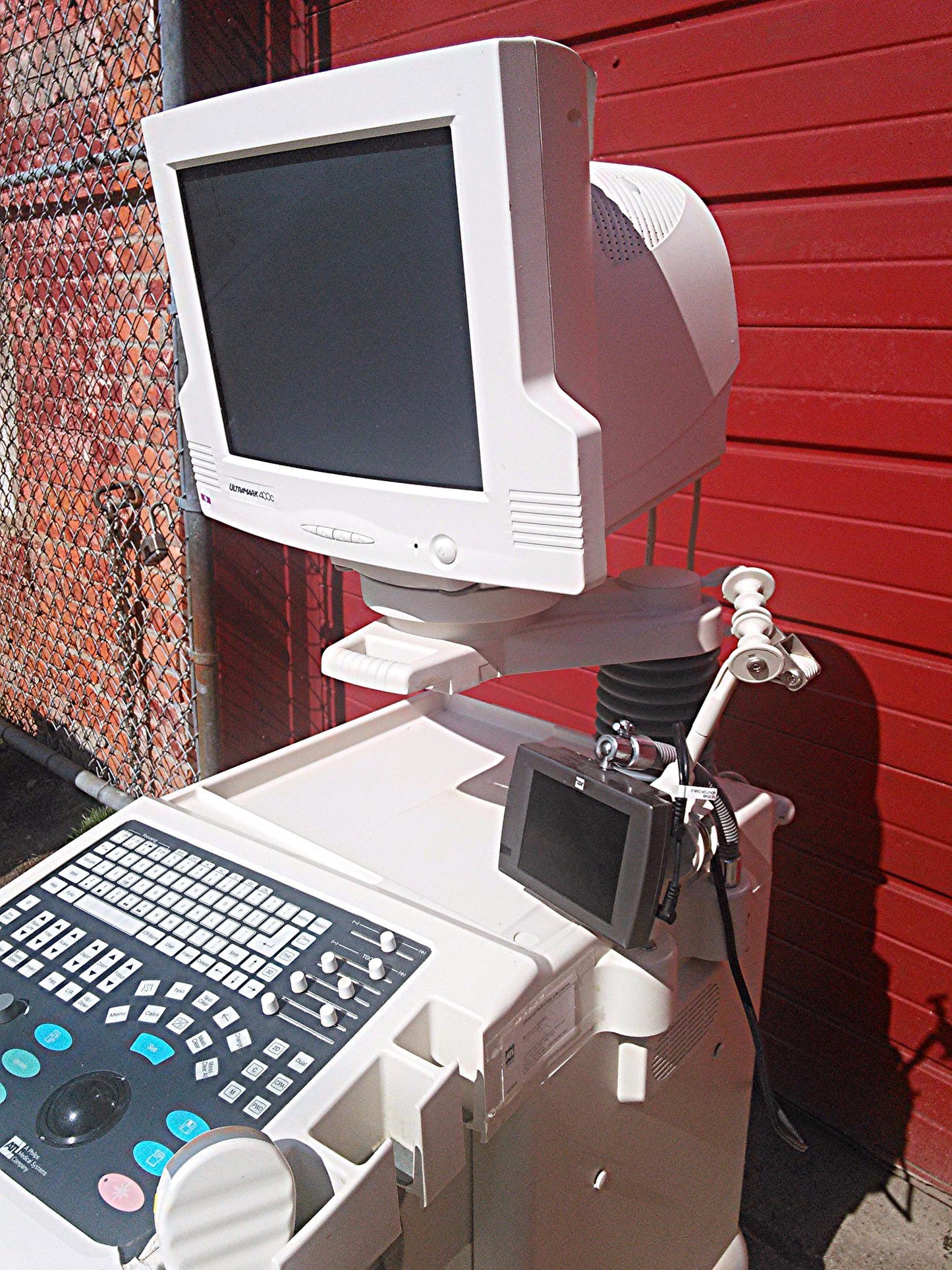 ULTRAMARK 400C ULTRASOUND PHILIPS 4.0 40mm PROBE MITSUBISHI P91 PRINTER CART