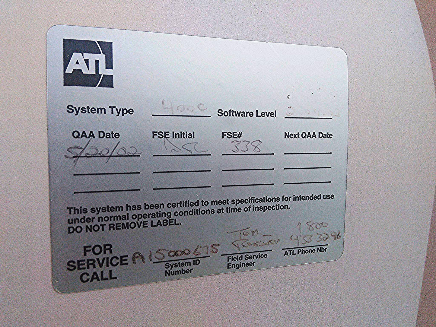 ATL ULTRAMARK 400C ULTRASOUND PHILIPS 4.0 40mm PROBE MITSUBISHI P91 PRINTER CART