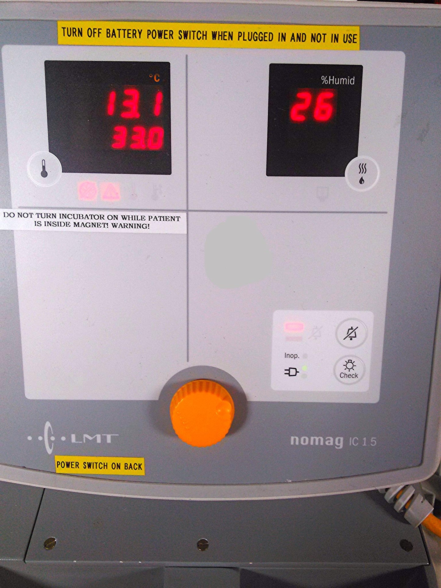 LMT NOMAG IC 1,5 NEONATAL INFANT TRANSPORT INCUBATOR THERAPY Hill-Rom HOSPITAL