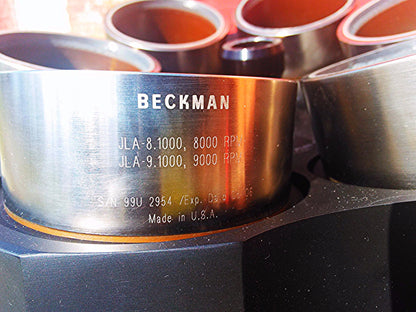 BECKMAN J-LITE JLA-8 8000 RPM 6 Liter CANISTER ROTOR AVANTI J20/i CENTRIFUGE
