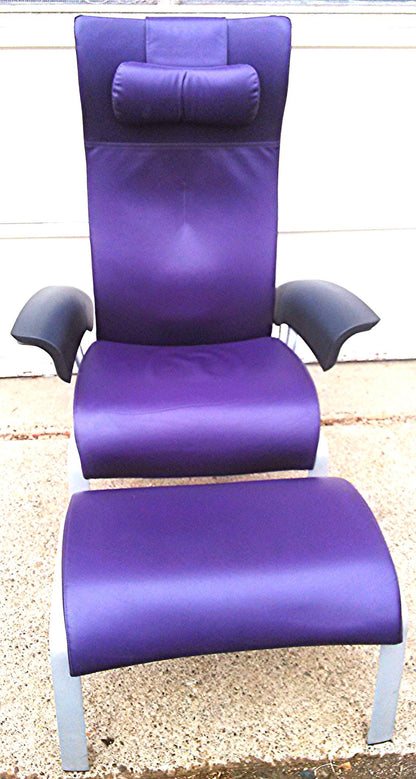 CUSTOMIZED RARE MODERN HERMAN MILLER PLUS OTTOMAN LOUNGE LEATHER CHAIR FREE SHIP