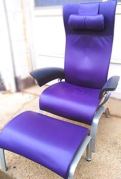 CUSTOMIZED RARE MODERN HERMAN MILLER PLUS OTTOMAN LOUNGE LEATHER CHAIR FREE SHIP