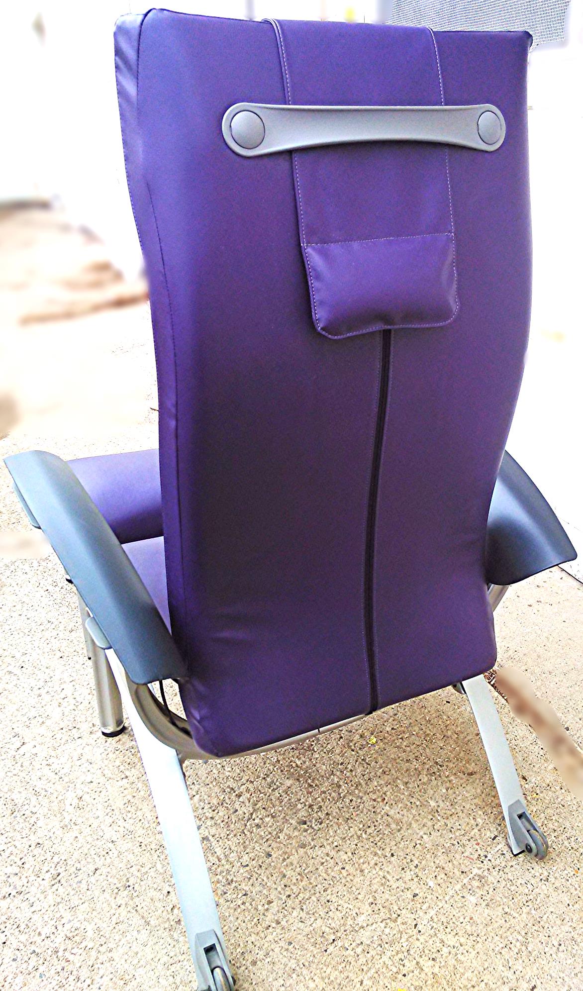 CUSTOMIZED RARE MODERN HERMAN MILLER PLUS OTTOMAN LOUNGE LEATHER CHAIR FREE SHIP