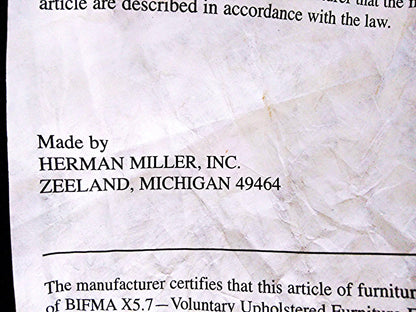 CUSTOMIZED RARE MODERN HERMAN MILLER PLUS OTTOMAN LOUNGE LEATHER CHAIR FREE SHIP