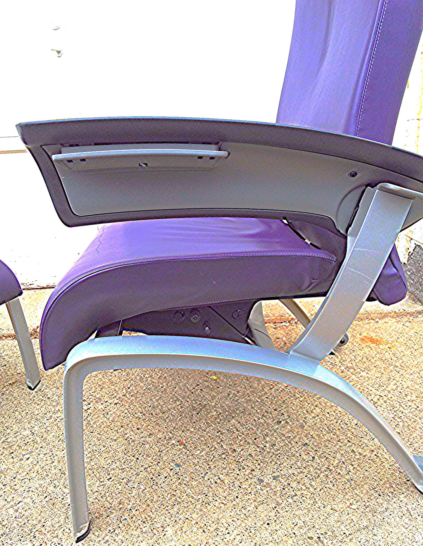 CUSTOMIZED RARE MODERN HERMAN MILLER PLUS OTTOMAN LOUNGE LEATHER CHAIR FREE SHIP