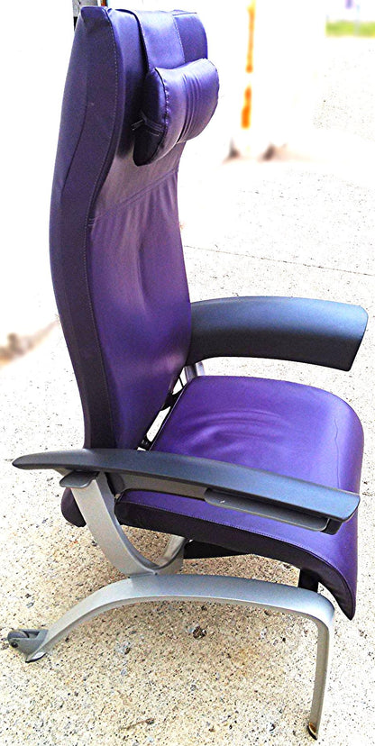 CUSTOMIZED RARE MODERN HERMAN MILLER PLUS OTTOMAN LOUNGE LEATHER CHAIR FREE SHIP