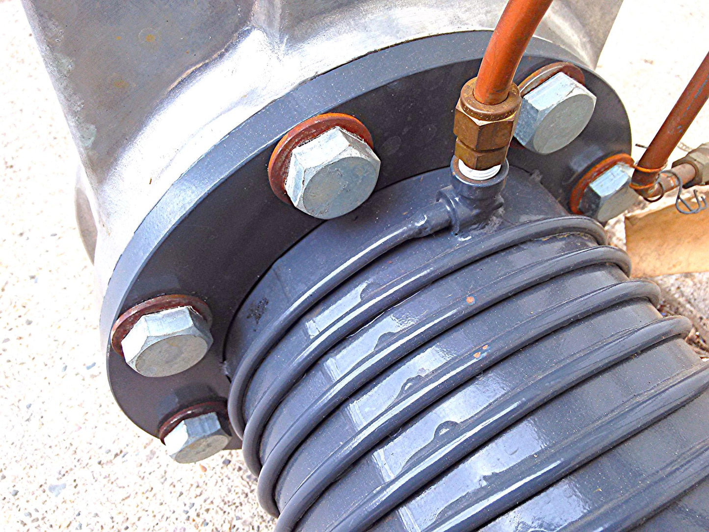 CVC PRODUCTS Type PMCS-6B 1800 WATTS 6" HIGH VACUUM PUMP NC w/ NORCAL GATE VALVE