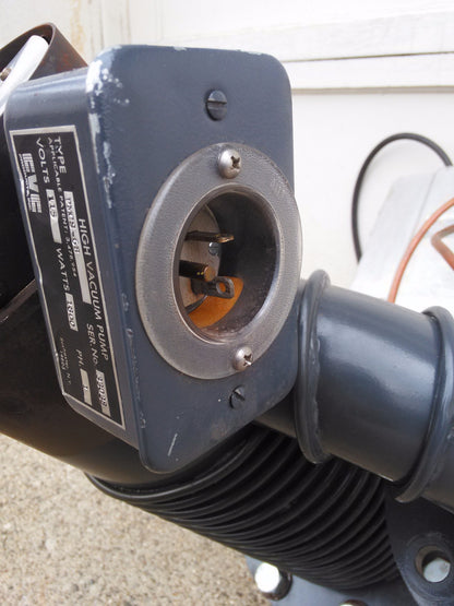 CVC PRODUCTS Type PMCS-6B 1800 WATTS 6" HIGH VACUUM PUMP NC w/ NORCAL GATE VALVE