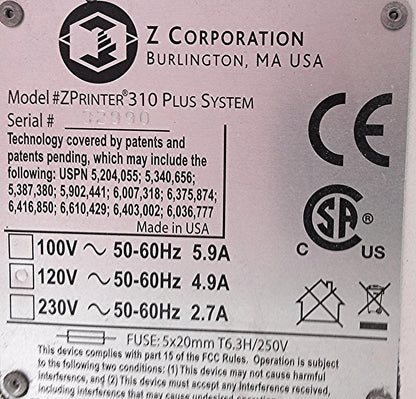 RARE ZPRINTER Z 3D PRINTER 310 PLUS SYSTEM WATCH VIDEO UNIT WORKING Systems