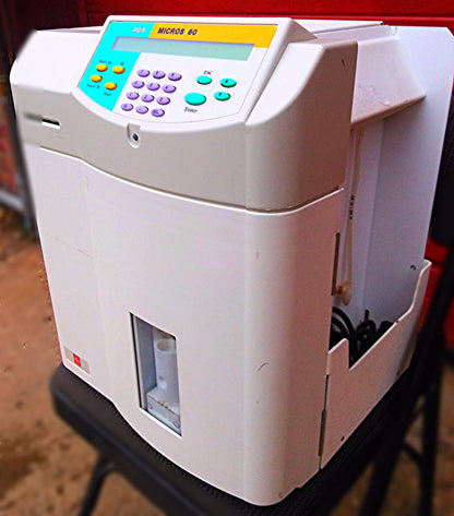 ABX Horiba Micros 60 CS Hematology Blood Analyzer & Ac Power Cable