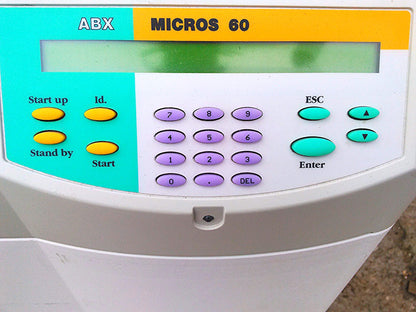 ABX Horiba Micros 60 CS Hematology Blood Analyzer & Ac Power Cable
