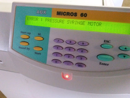 ABX Horiba Micros 60 CS Hematology Blood Analyzer & Ac Power Cable