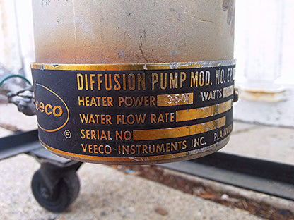 VEECO DIFFUSION PUMP Mod EP 2A-1 DYNACOOL Mfg MOD 110-0013