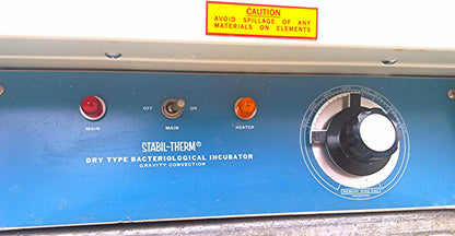 BLUE M CONVECTION INCUBATOR STABILTHERM DRY TYPE BACTERIOLOGICAL LINDBERG GI200A