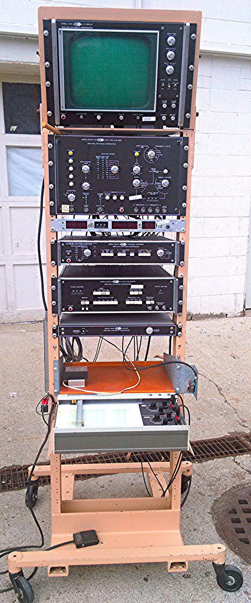 VINT HP 7035B X-Y DISPLAY 13116-2A RECORDER SPECTRAL DYNAMICS SPECTRUM ANALYZER