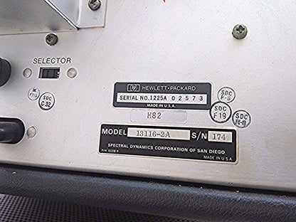 VINT HP 7035B X-Y DISPLAY 13116-2A RECORDER SPECTRAL DYNAMICS SPECTRUM ANALYZER