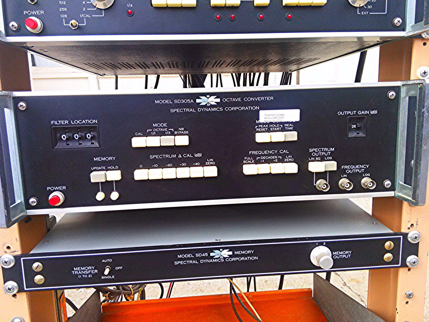 VINT HP 7035B X-Y DISPLAY 13116-2A RECORDER SPECTRAL DYNAMICS SPECTRUM ANALYZER