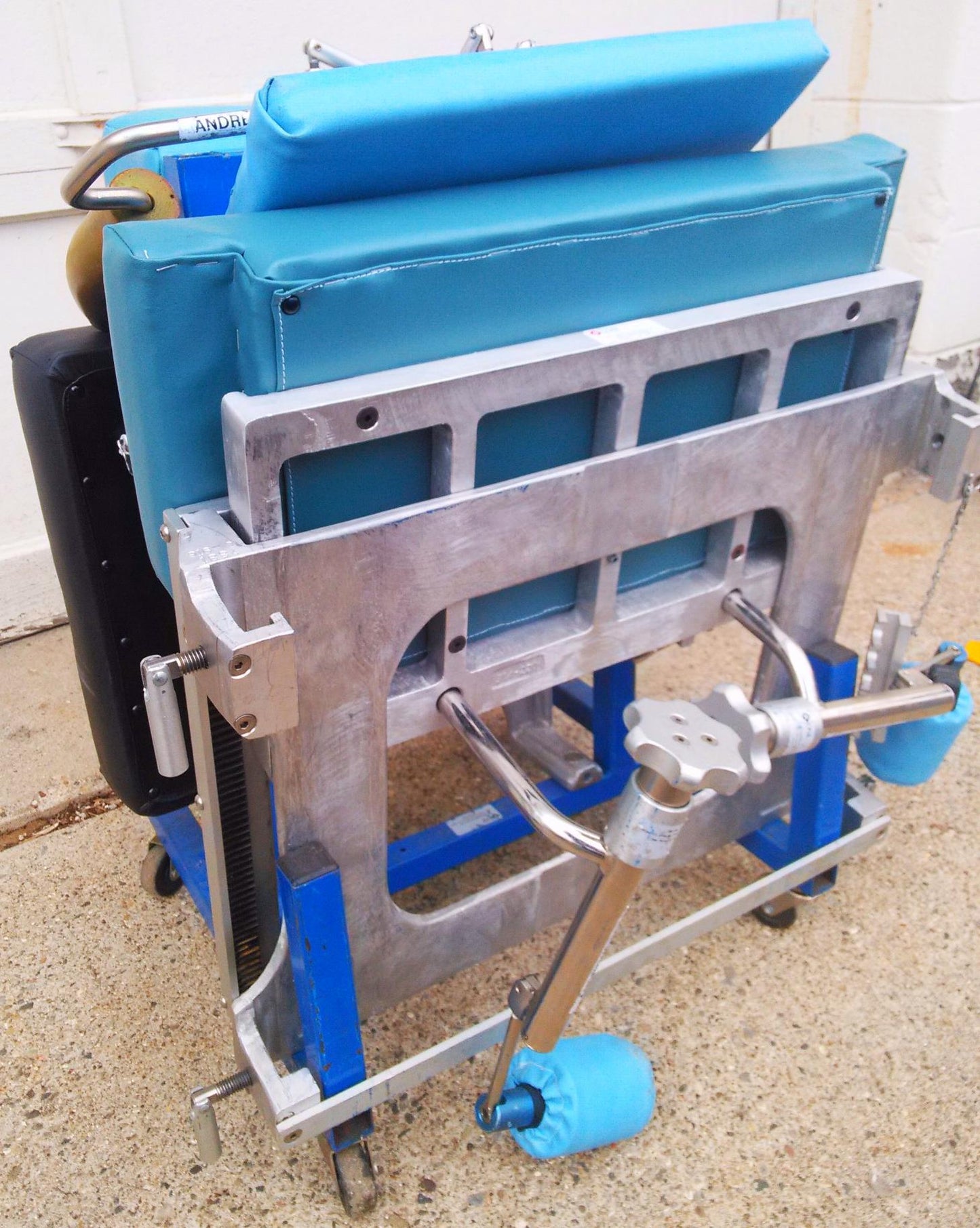 OSI ORTHOPEDIC SYSTEM OSI ANDREWS FRAME OR COCCYX ORTHOPEDIC AMSCO TABLE RACK