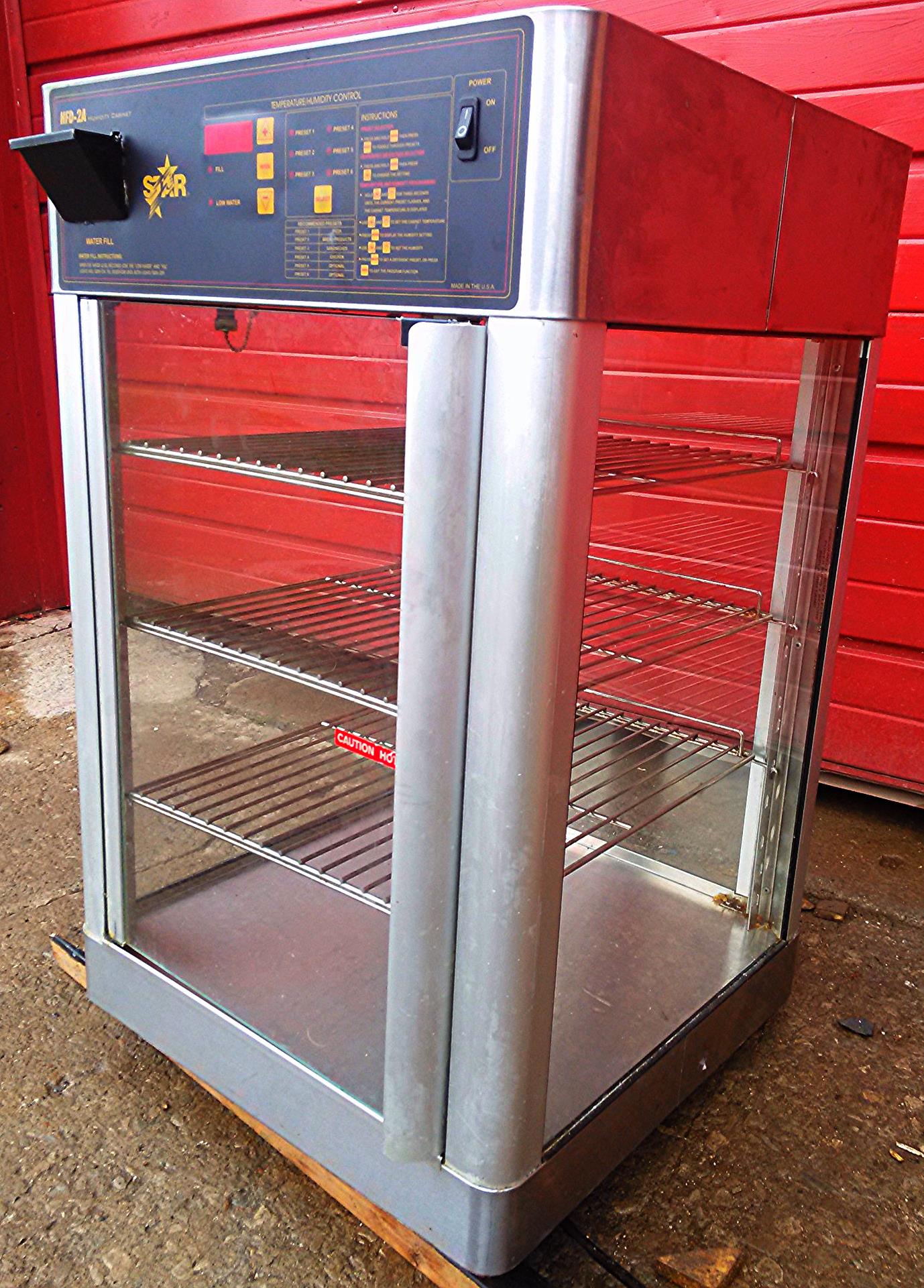 STAR HFD2A HOT FOOD HUMIDITY CABINET PIZZA PRETZEL BAGEL WARMER EXCELLENT CONDIT