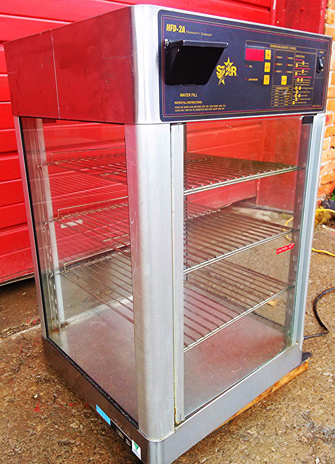 STAR HFD2A HOT FOOD HUMIDITY CABINET PIZZA PRETZEL BAGEL WARMER EXCELLENT CONDIT