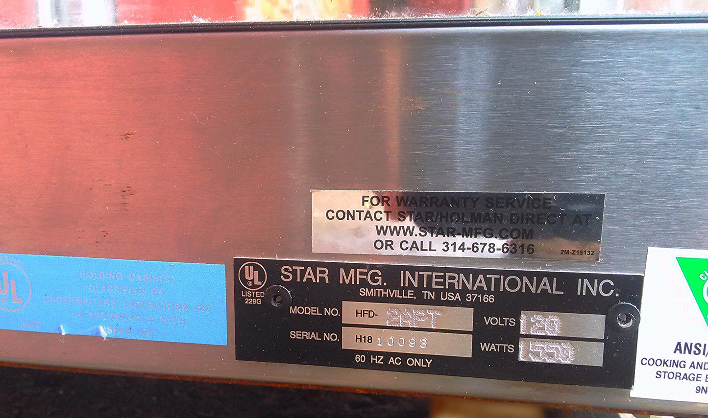 STAR HFD2A HOT FOOD HUMIDITY CABINET PIZZA PRETZEL BAGEL WARMER EXCELLENT CONDIT