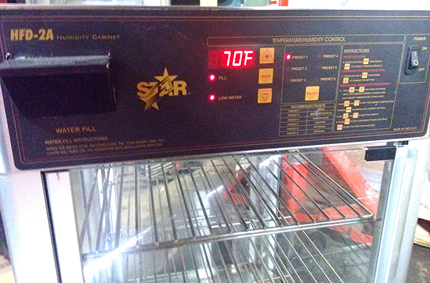 STAR HFD2A HOT FOOD HUMIDITY CABINET PIZZA PRETZEL BAGEL WARMER EXCELLENT CONDIT