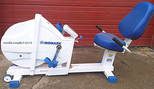 MONARK CARDIO COMFORT 837E ERGOMETER ERGOMEDIC ANAEROBIC PEAK RECUMBENT BIKE