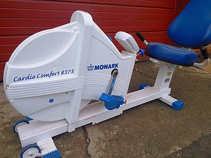 MONARK CARDIO COMFORT 837E ERGOMETER ERGOMEDIC ANAEROBIC PEAK RECUMBENT BIKE