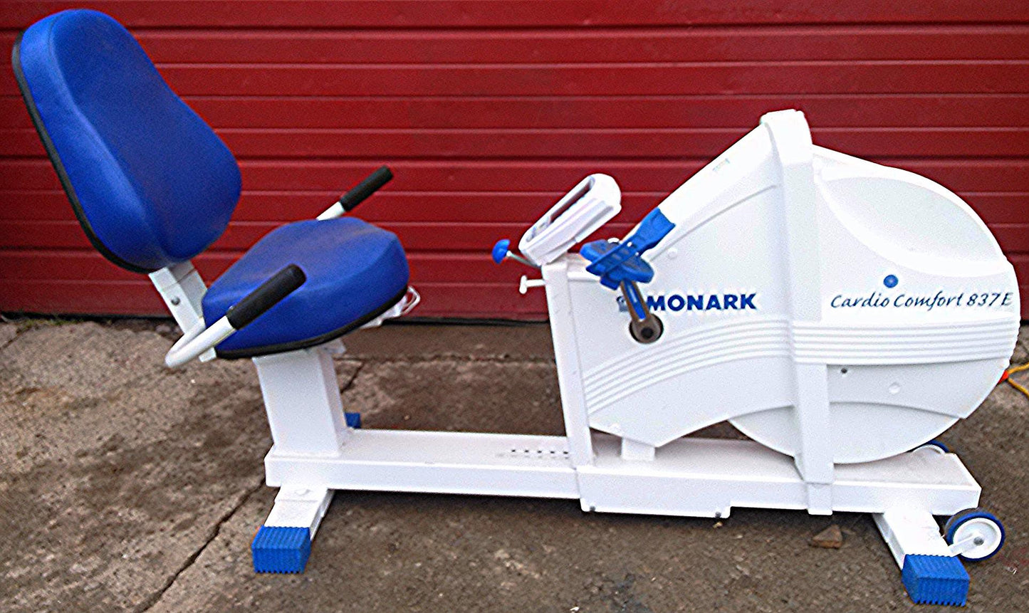 MONARK CARDIO COMFORT 837E ERGOMETER ERGOMEDIC ANAEROBIC PEAK RECUMBENT BIKE