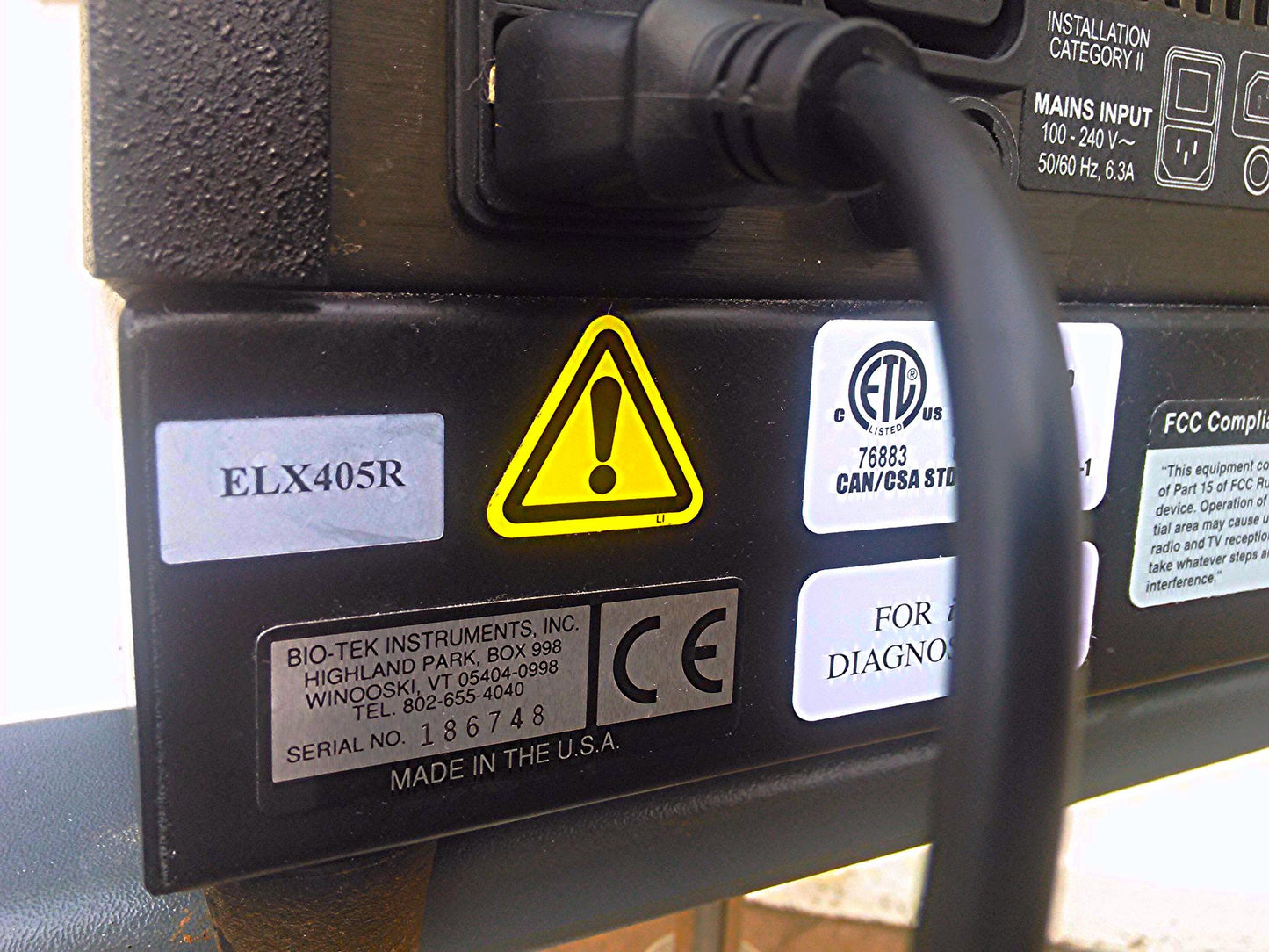 BIOTEK ELX 405 R MICROPLATE WASHER Biological Screening Screen