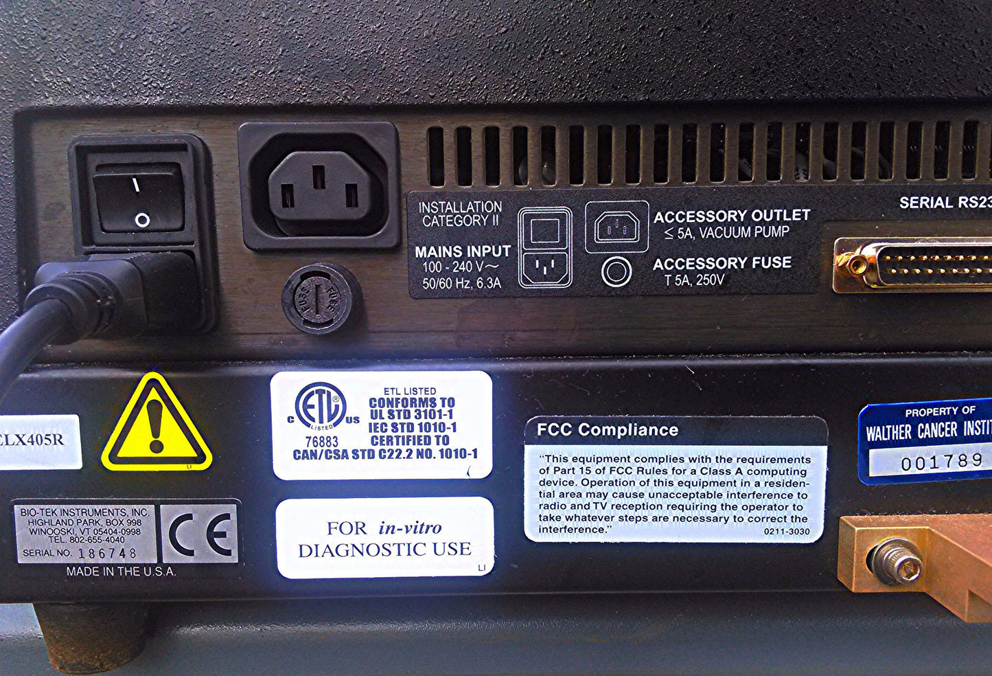 BIOTEK ELX 405 R MICROPLATE WASHER Biological Screening Screen