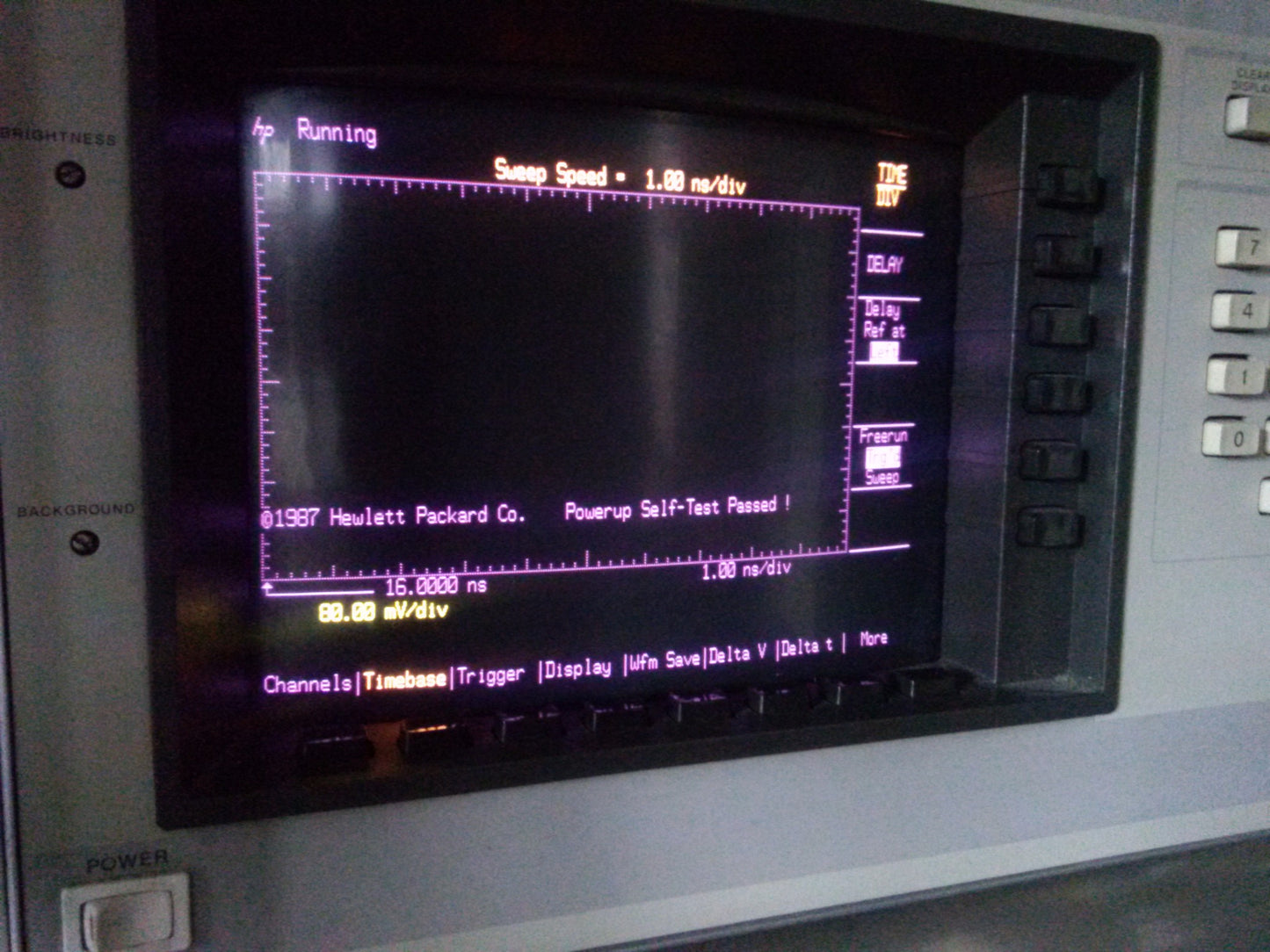 HEWLETT PACKARD HP 54120A DIGITIZING OSCILLOSCOPE MAINFRAME