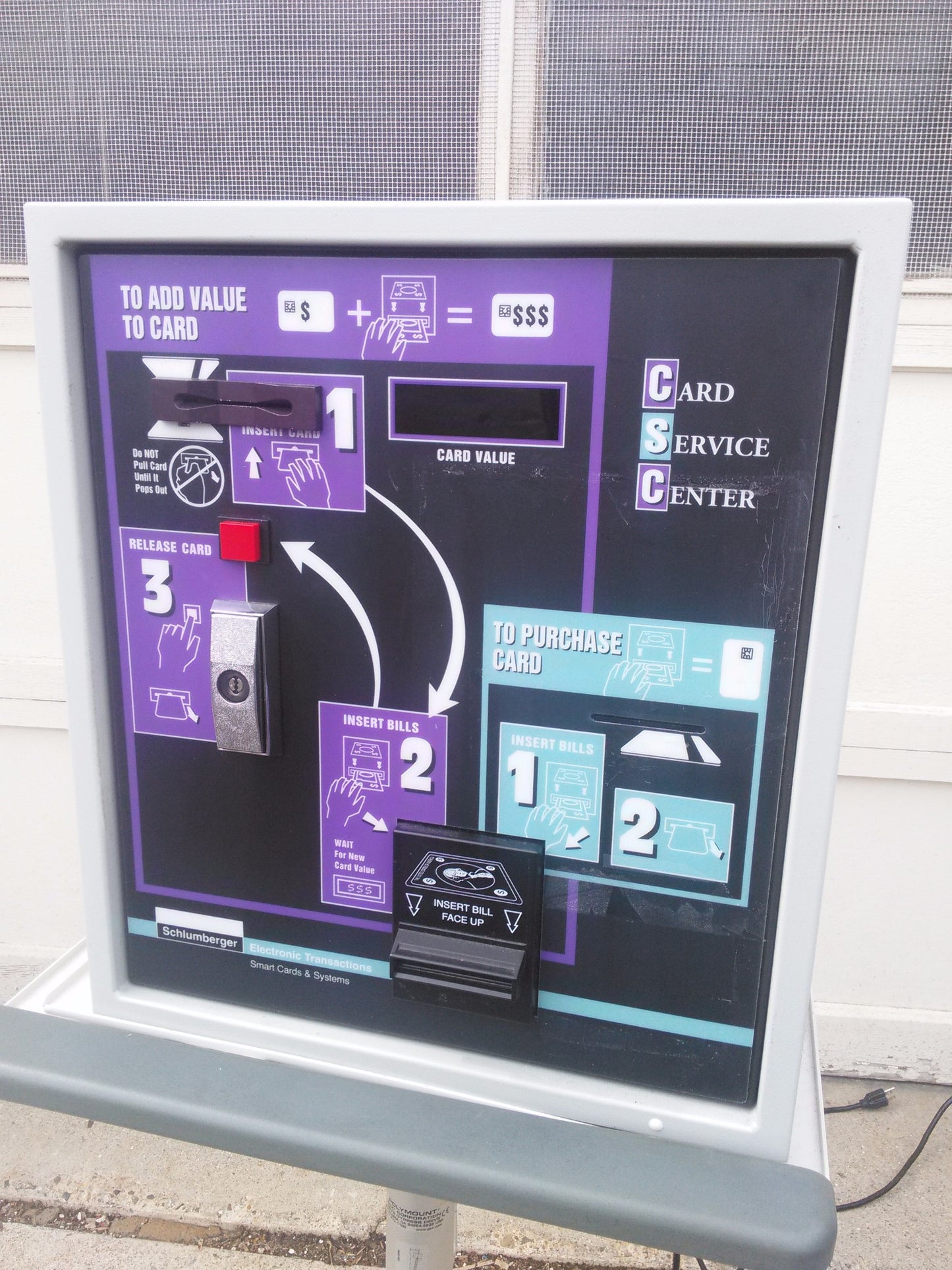 SCHLUBENGER VENDAMAT V/TOWER CSC/DAV/D VENDING BILL COPIER PRINTER MACHINE