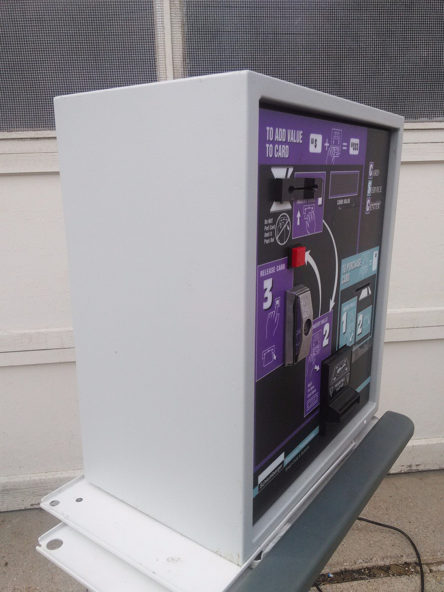 SCHLUBENGER VENDAMAT V/TOWER CSC/DAV/D VENDING BILL COPIER PRINTER MACHINE