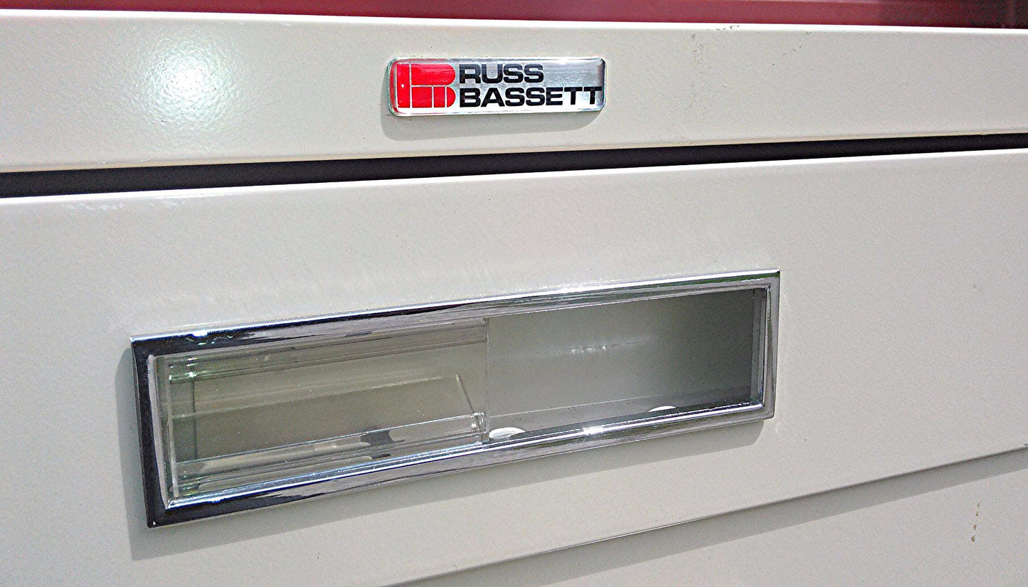 RUSS BASSETT 10 DRAWER STEEL MAP FILE 43" Wide x 22" 1/2' Deep FREE BusinessShip