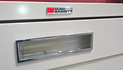 RUSS BASSETT 10 DRAWER STEEL MAP FILE 43" Wide x 22" 1/2' Deep FREE BusinessShip