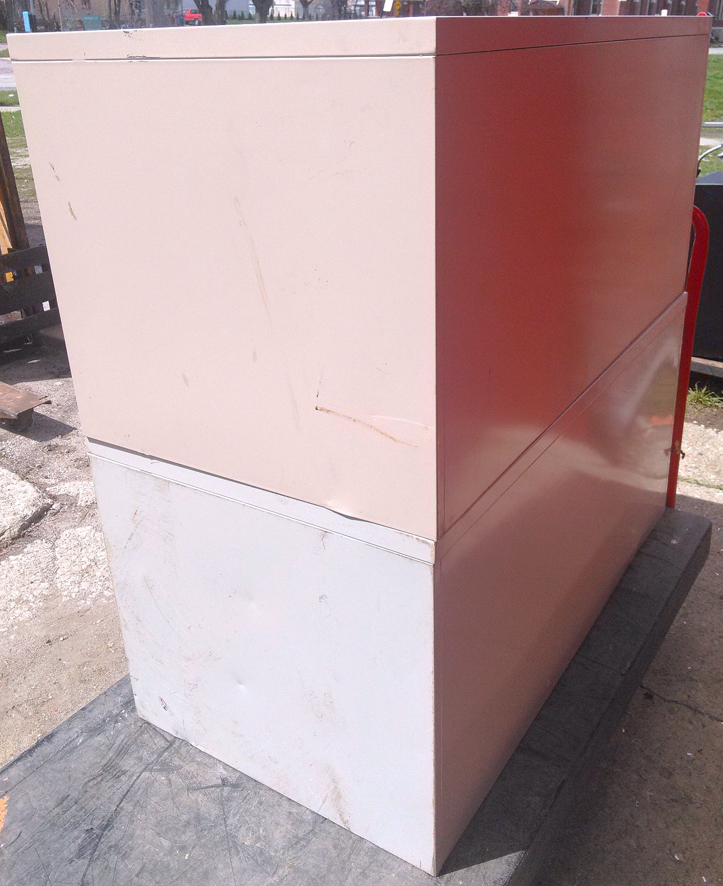 RUSS BASSETT 10 DRAWER STEEL MAP FILE 43" Wide x 22" 1/2' Deep FREE BusinessShip