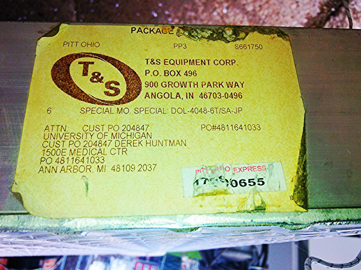 T & S EQUIPMENT SPECIAL MO DOL 4048-67/SA-JP