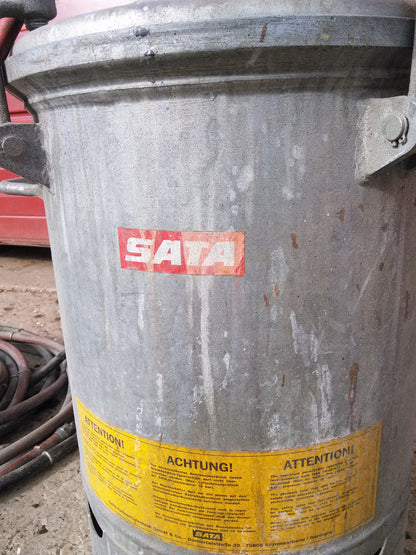 SATA SPRAY PAINT EQUIPMT PRESSURE TANK MADE GERMANY INHALL 4.8 GALLON 18 liters