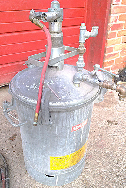 SATA SPRAY PAINT EQUIPMT PRESSURE TANK MADE GERMANY INHALL 4.8 GALLON 18 liters