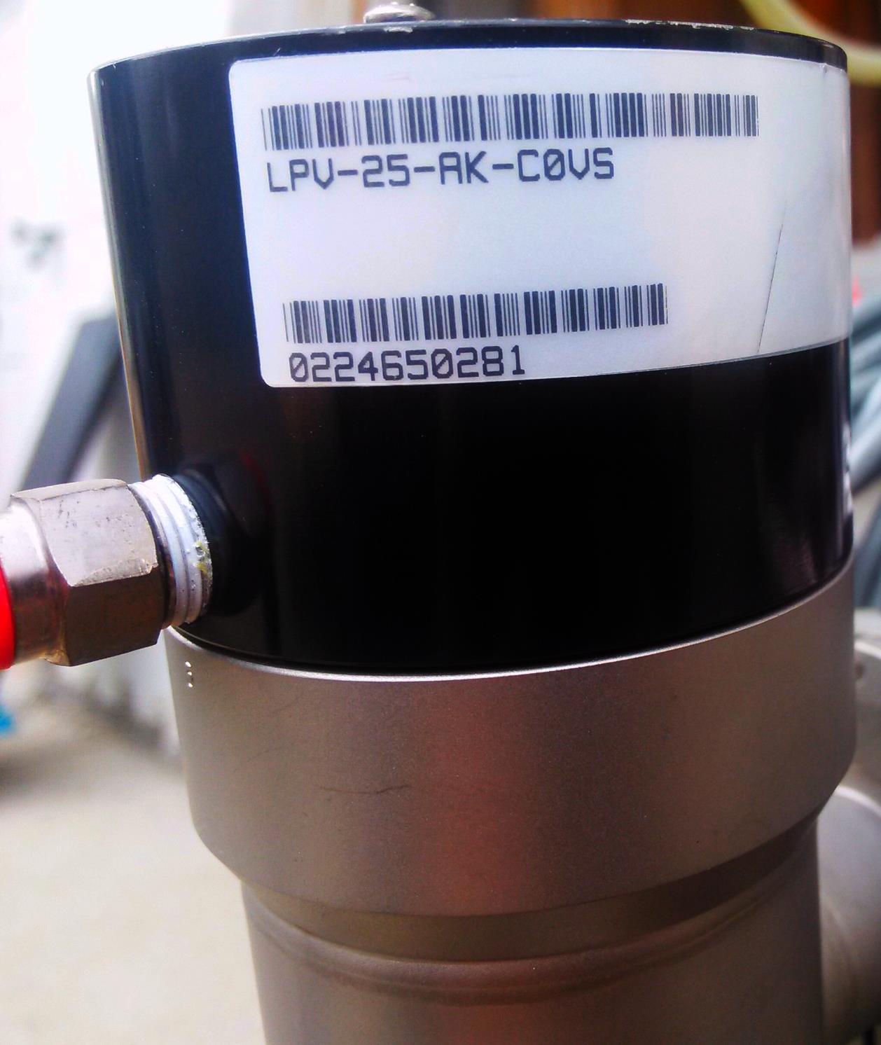 MKS INSTRUMENTS LPV-25-AK-COVS Pneumatic Angle Valve WORKING GREAT