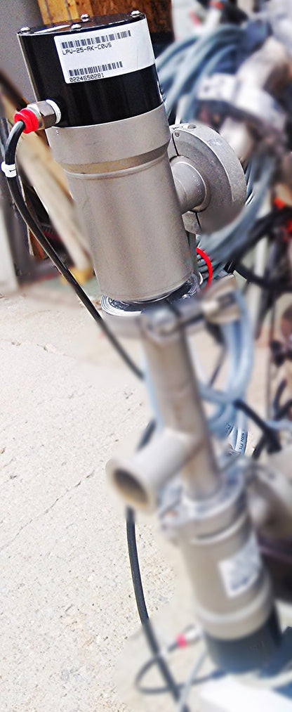 MKS INSTRUMENTS LPV-25-AK-COVS Pneumatic Angle Valve WORKING GREAT