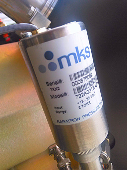 MKS BARATRON T22A PRESSURE TRANSDUCER Input +13-32 VDC, RANGE: 2 TORR, 722A02TBA
