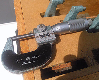 MUTUTOYO MICROMETER BOX SET 193-211,103-136, 103-217,103-218,103-219A,103-220A