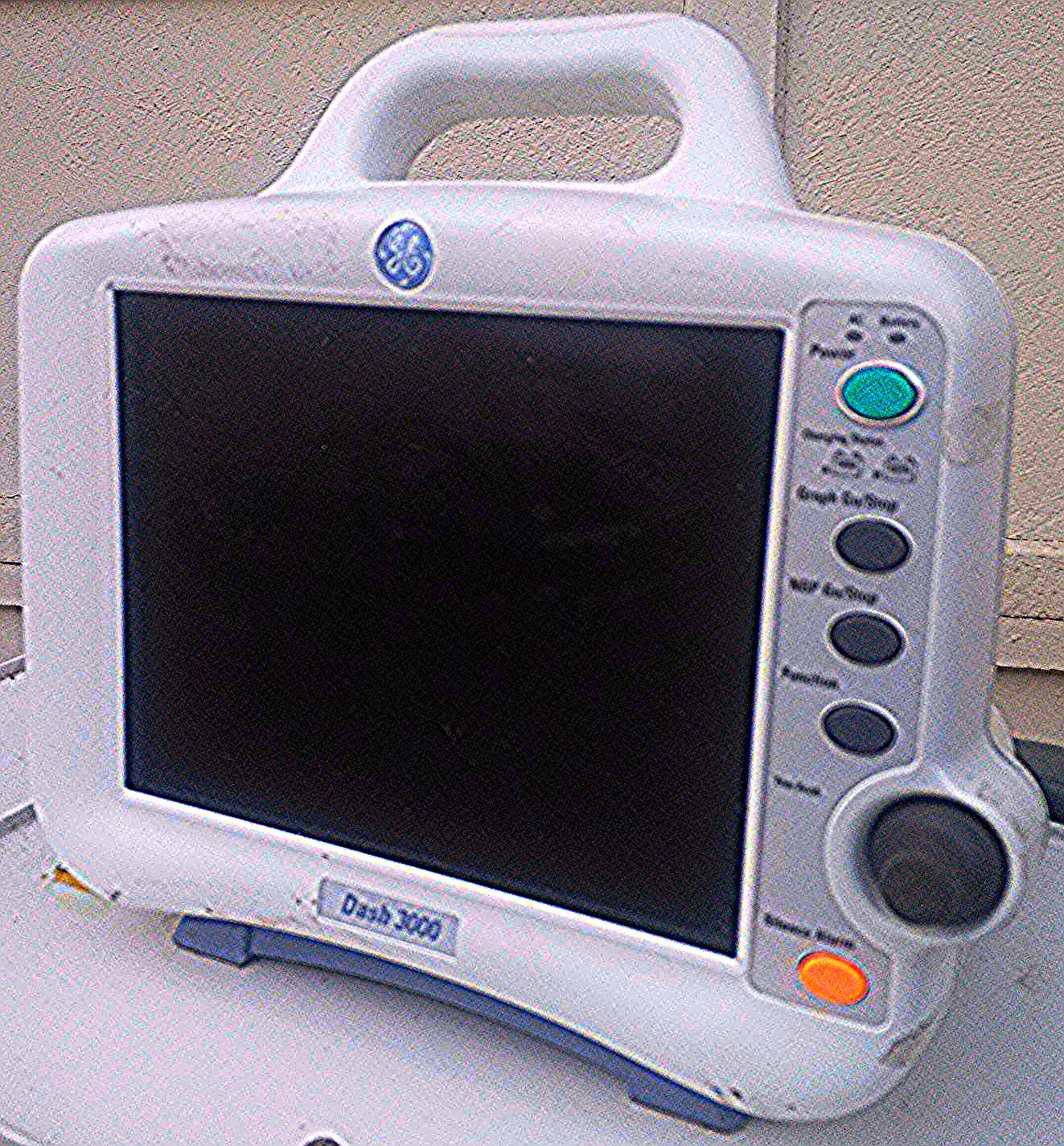 GE DASH 3000 Color Monitor ECG SPO2 Temperature CO NIBP