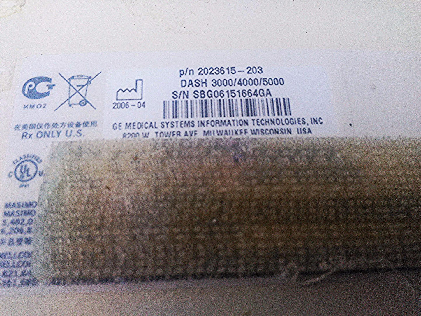 GE DASH 3000 Color Monitor ECG SPO2 Temperature CO NIBP