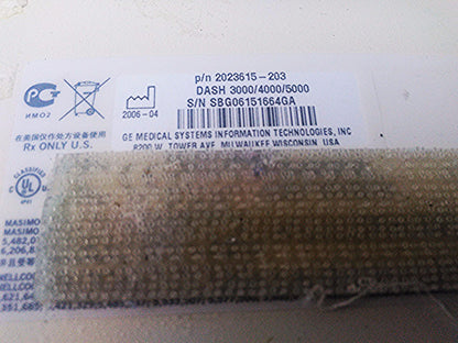 GE DASH 3000 Color Monitor ECG SPO2 Temperature CO NIBP